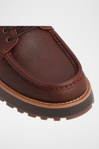 Derbys plateformes en cuir Bastian - Marron