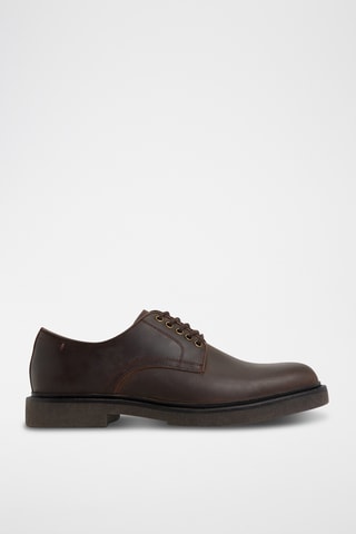Derbys en cuir Geoff - Marron