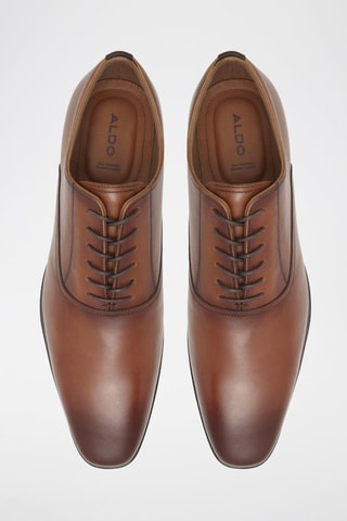 Richelieus en cuir Nathon - Cognac