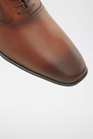 Richelieus en cuir Nathon - Cognac