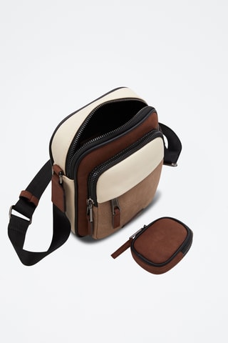 Sac bandoulière Krill - Beige et marron