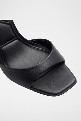 Sandales à talons en cuir Sake - Noir