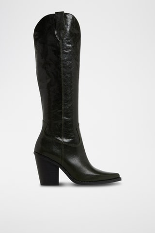 Bottes en cuir Nevada - Vert foncé