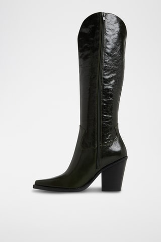 Bottes en cuir Nevada - Vert foncé