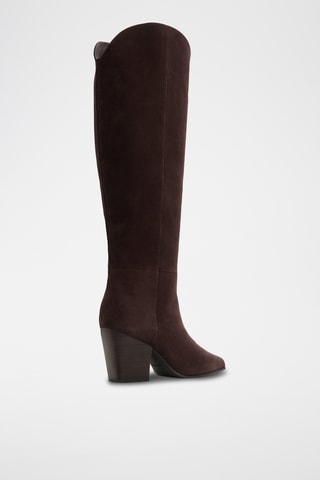 Bottes en cuir Kaely - Marron foncé