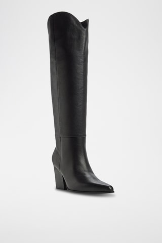 Bottes en cuir Kaely - Noir