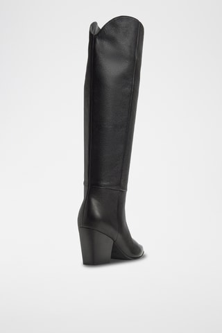 Bottes en cuir Kaely - Noir