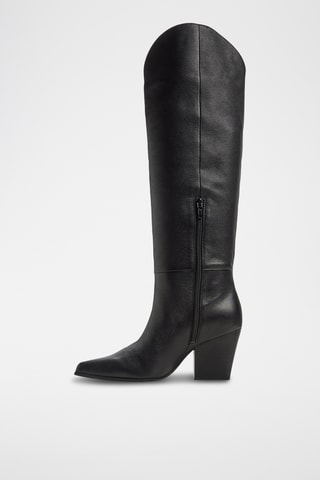 Bottes en cuir Kaely - Noir
