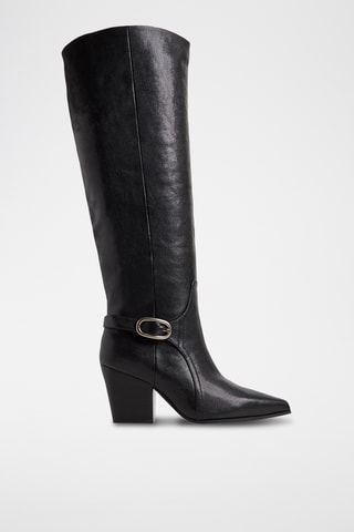 Bottes en cuir Saddle-Wc - Noir