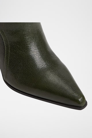 Bottes en cuir Saddle - Vert foncé