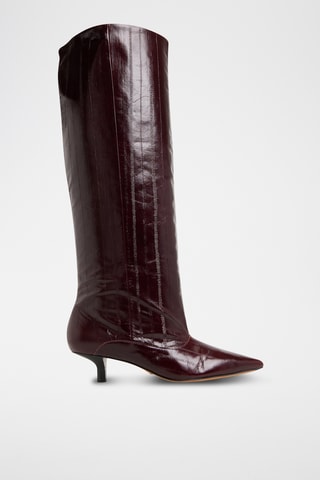 Bottes en cuir Everose - Bordeaux