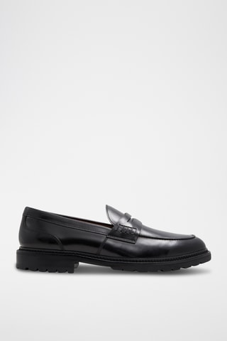 Mocassins vernis en cuir Aleris - Noir