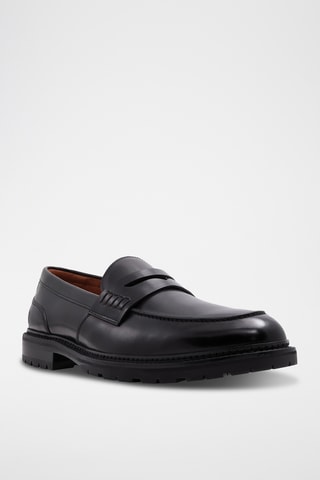 Mocassins vernis en cuir Aleris - Noir