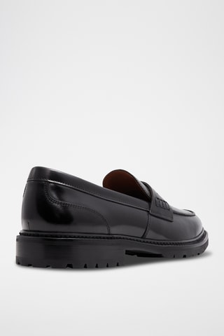 Mocassins vernis en cuir Aleris - Noir