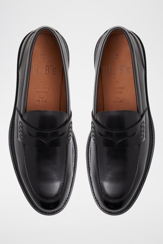 Mocassins vernis en cuir Aleris - Noir