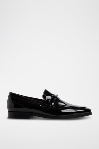 Mocassins vernis en cuir Samuel - Noir
