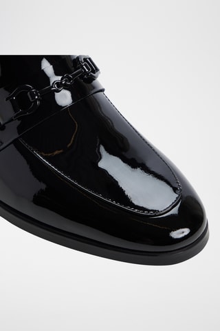 Mocassins vernis en cuir Samuel - Noir
