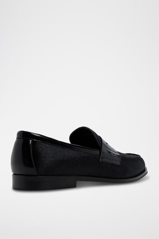 Mocassins vernis en cuir Keifer - Noir