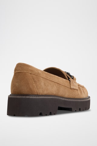 Mocassins plateformes en cuir Danrose - Marron