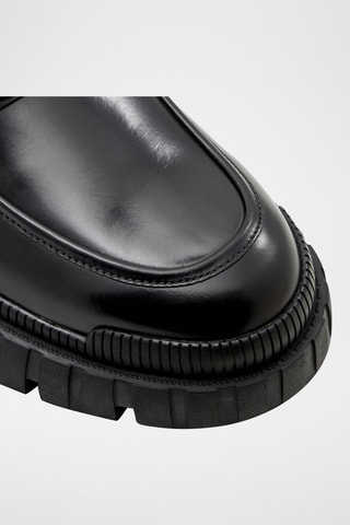 Mocassins plateformes en cuir Wes - Noir