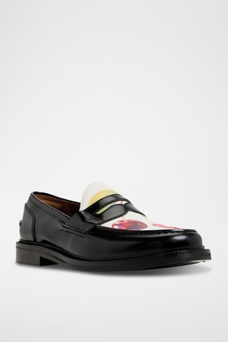 Mocassins vernis en cuir Buckley - Noir