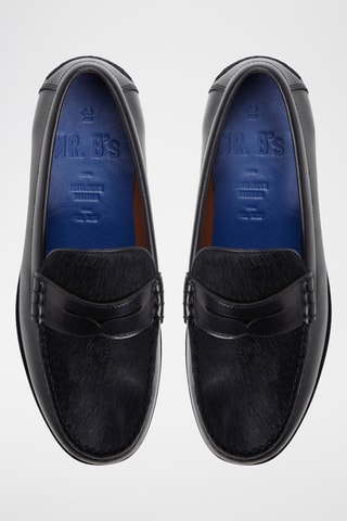 Mocassins en cuir Jarom - Noir