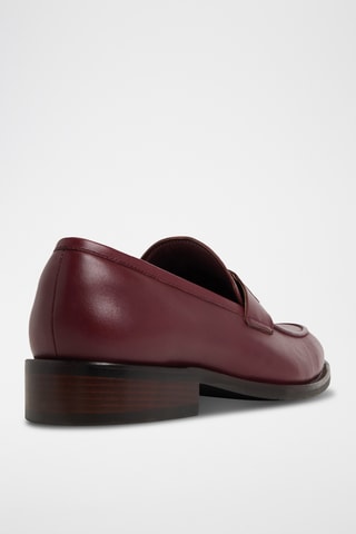 Mocassins en cuir Beck - Bordeaux