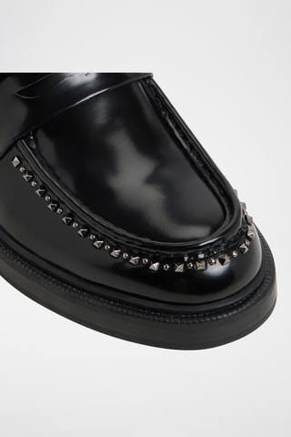 Mocassins vernis en cuir Zollo - Noir