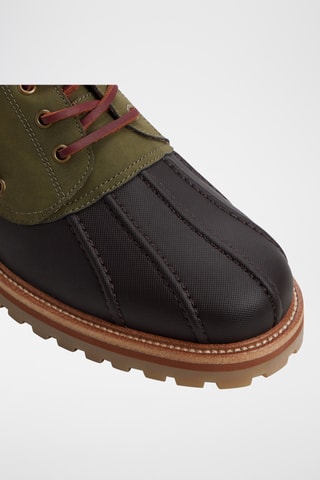 Chaussures bateau en cuir Finn - Kaki