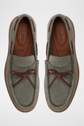 Chaussures bateau en cuir Bazz - Vert