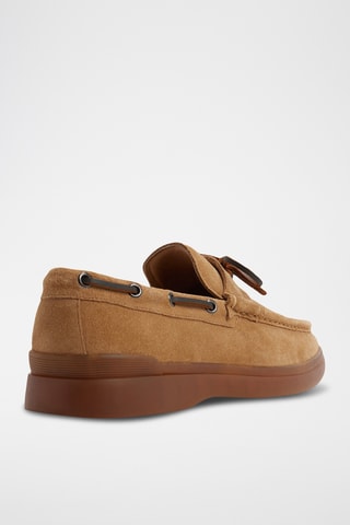 Chaussures bateau en cuir Bazz - Camel