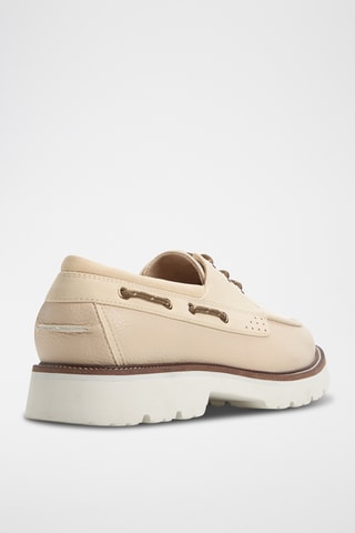 Chaussures bateau Nautilus - Crème