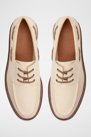 Chaussures bateau Nautilus - Crème