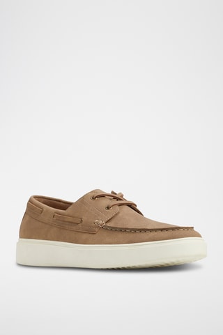 Chaussures bateau plateformes Bianci - Taupe