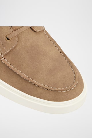 Chaussures bateau plateformes Bianci - Taupe