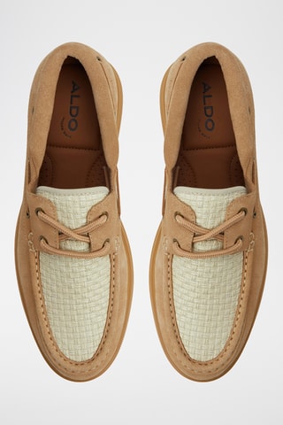 Chaussures bateau en cuir Seaexplorer - Beige