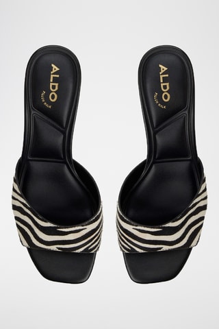 Mules plateformes Corallo - Noir et blanc