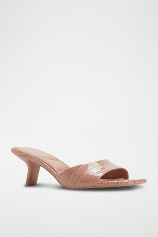 Mules à talons vernies Enchanting - Beige