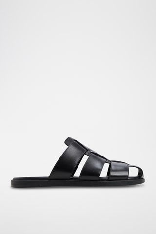 Mules en cuir Marais - Noir