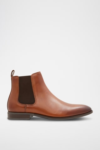 Boots Chelsea en cuir Frielia - Marron