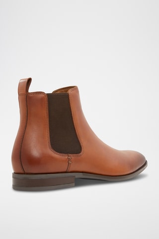 Boots Chelsea en cuir Frielia - Marron