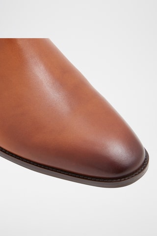 Boots Chelsea en cuir Frielia - Marron