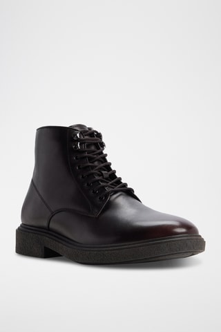 Boots en cuir Waltonn - Marron foncé