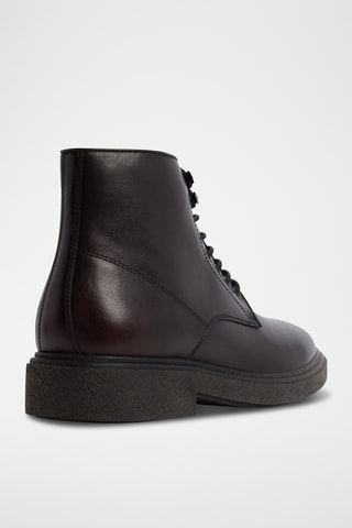 Boots en cuir Waltonn - Marron foncé