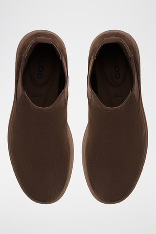 Boots Chelsea en cuir Zeddyy - Marron