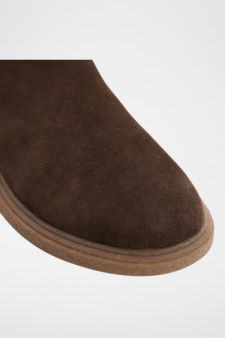 Boots Chelsea en cuir Zeddyy - Marron