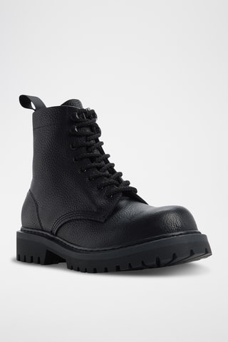 Boots en cuir Doublezero - Noir