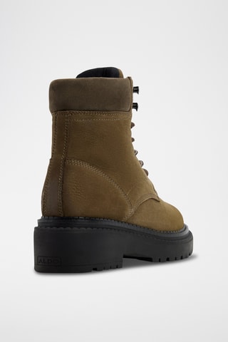 Bottines en cuir Lewellan - Kaki