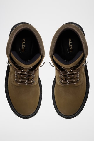 Bottines en cuir Lewellan - Kaki