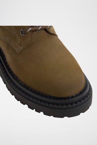 Bottines en cuir Lewellan - Kaki